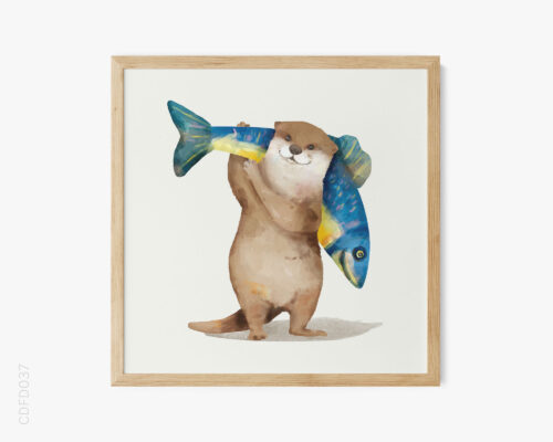 bst-cac-loai-vat-dang-yeu-mau-nuoc-no-11-baby-beaver-web-res BST Các Loài Vật Đáng Yêu Màu Nước No.11 - Baby Beaver