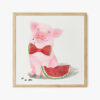 BST Các Loài Vật Đáng Yêu Màu Nước No.14 - Cute Piglet