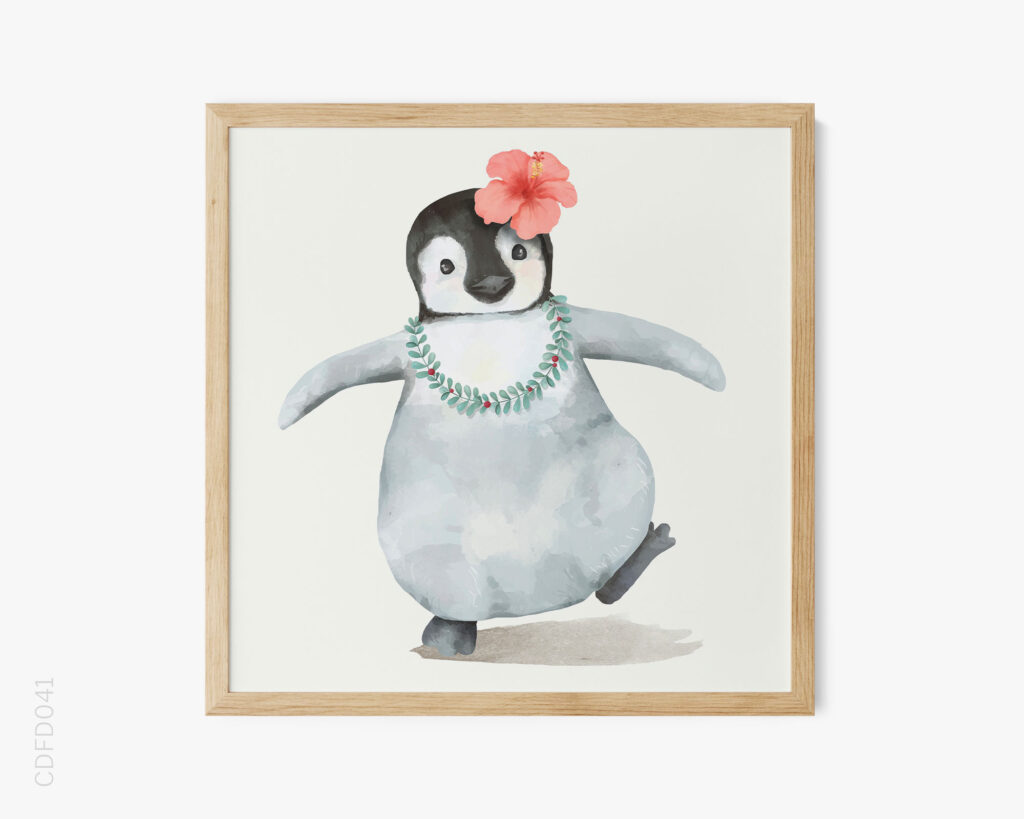 BST Các Loài Vật Đáng Yêu Màu Nước No.15 – Baby Penguine