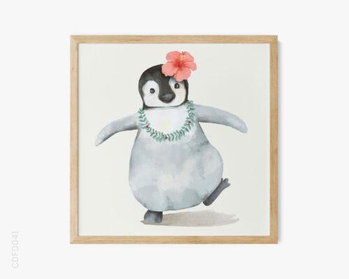 bst-cac-loai-vat-dang-yeu-mau-nuoc-no-15-baby-penguine-web-res BST Các Loài Vật Đáng Yêu Màu Nước No.15 - Baby Penguine