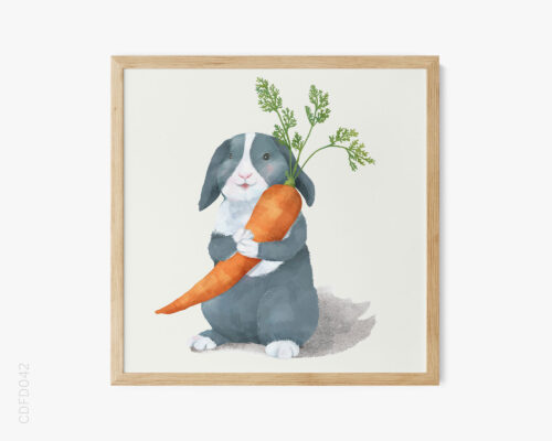 bst-cac-loai-vat-dang-yeu-mau-nuoc-no-16-baby-rabbit-web-res BST Các Loài Vật Đáng Yêu Màu Nước No.16 - Baby Rabbit