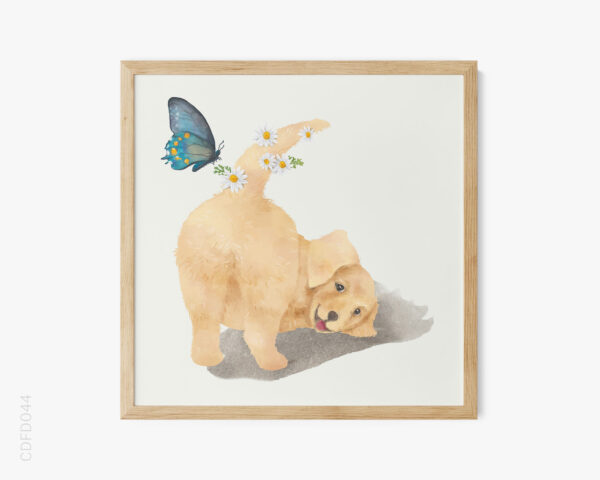 BST Các Loài Vật Đáng Yêu Màu Nước No.18 - Cute Puppy