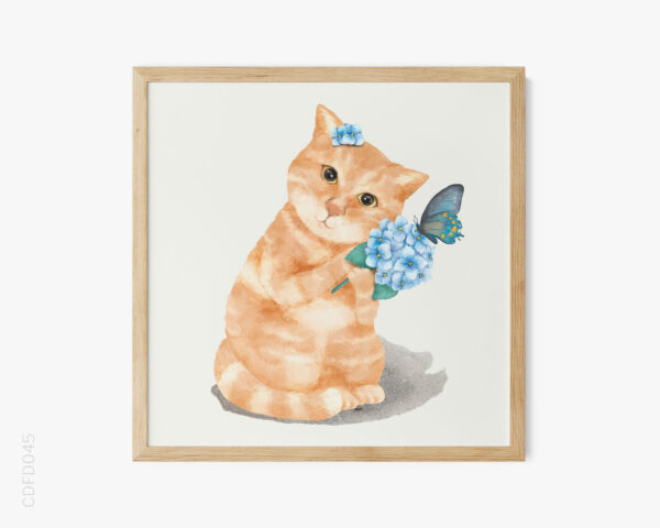 BST Các Loài Vật Đáng Yêu Màu Nước No.19 - Cute kitten