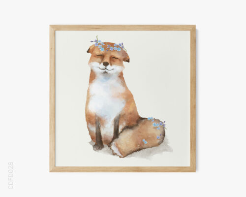 bst-cac-loai-vat-dang-yeu-mau-nuoc-no-2-cute-fox-web-res BST Các Loài Vật Đáng Yêu Màu Nước No.2 - Cute Fox