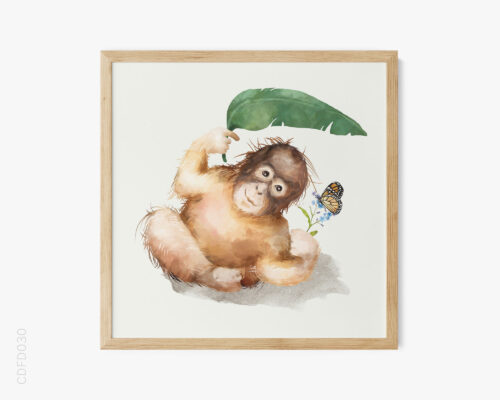 bst-cac-loai-vat-dang-yeu-mau-nuoc-no-4-cute-baby-chimpanzee-web-res BST Các Loài Vật Đáng Yêu Màu Nước No.4 - Baby Chimpanzee