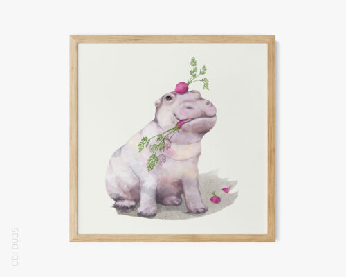 bst-cac-loai-vat-dang-yeu-mau-nuoc-no-9-baby-hippopotamus-web-res BST Các Loài Vật Đáng Yêu Màu Nước No.9 - Baby Hippopotamus